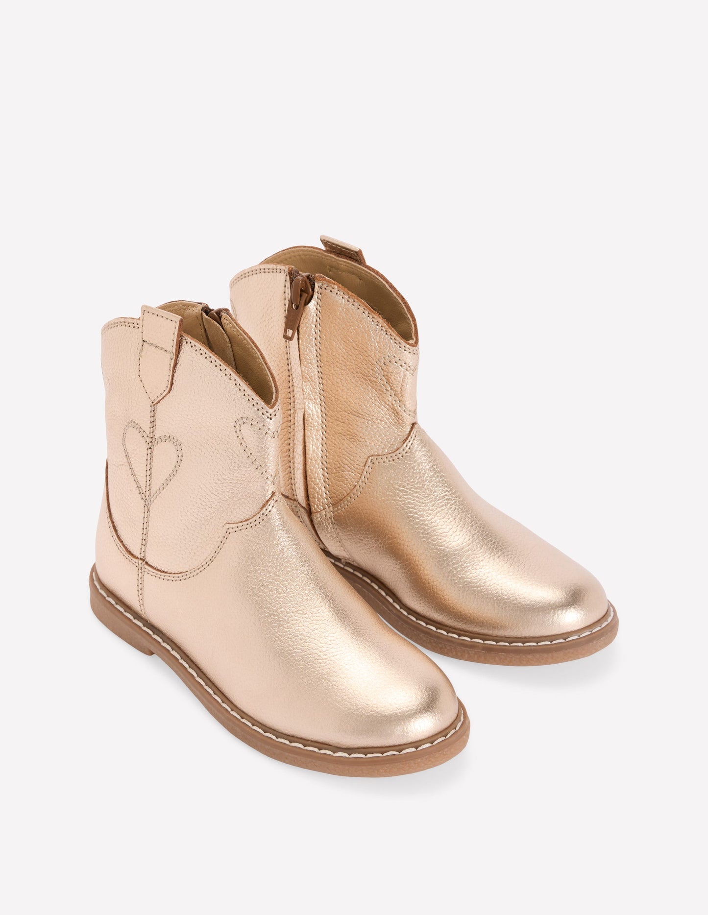 Western Boots-Gold