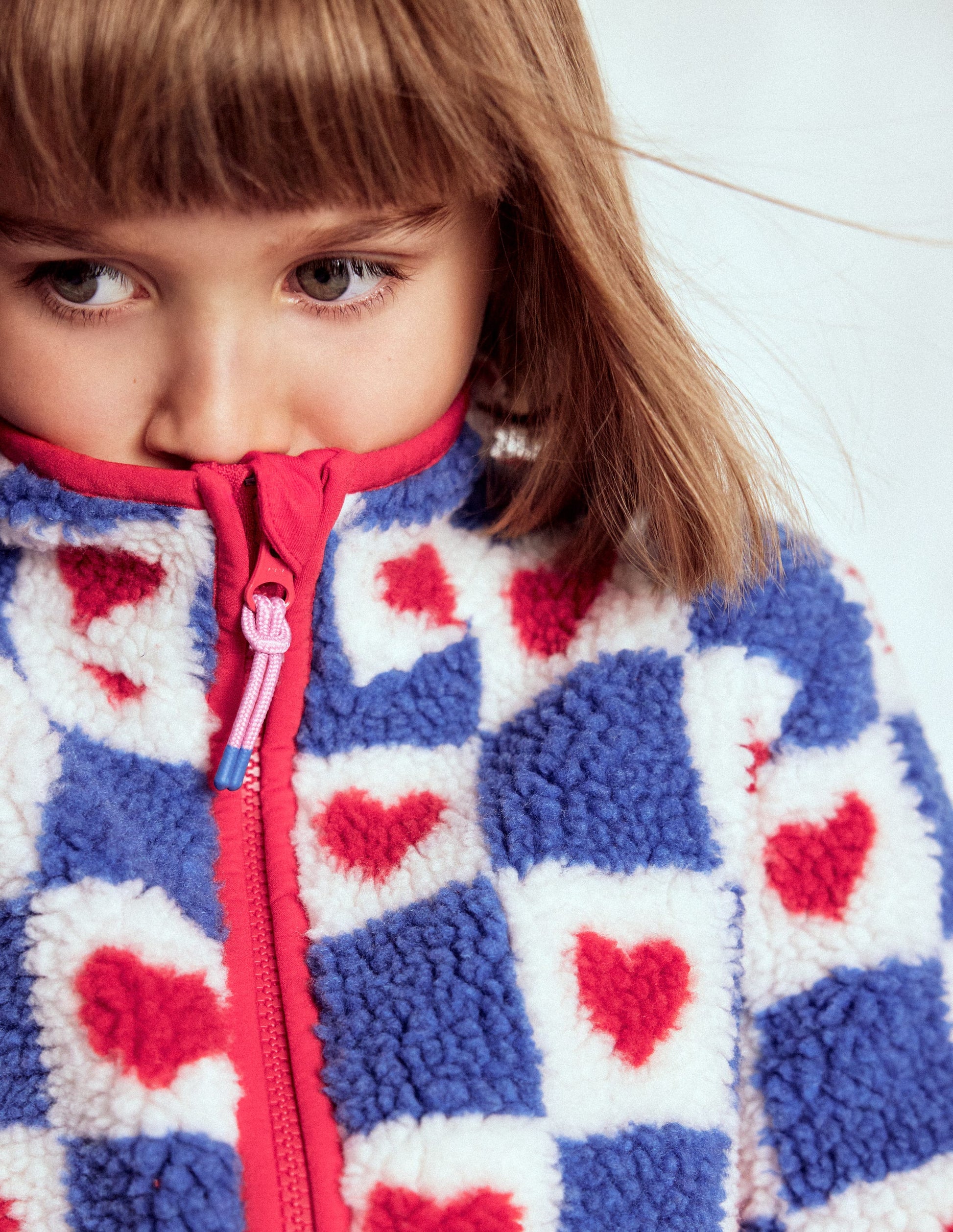 Eden Borg Zip-through Jacket-Blue Heart Stamp-4