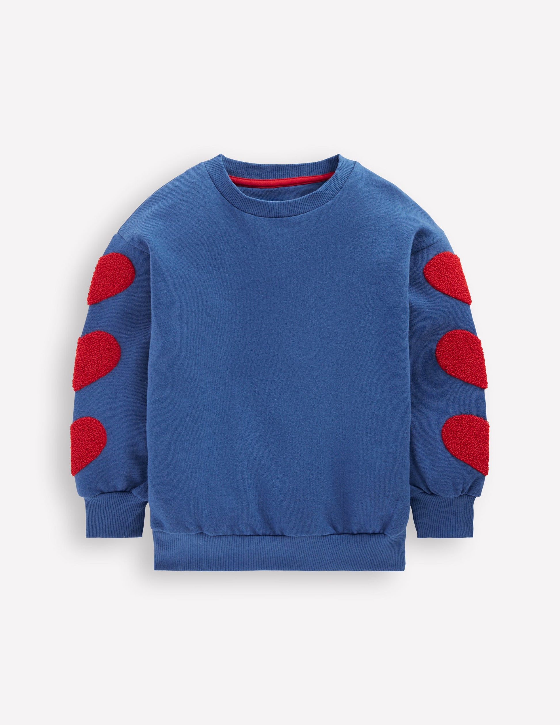 Bobbie Appliqué Sweatshirt-Bluejay Hearts-4