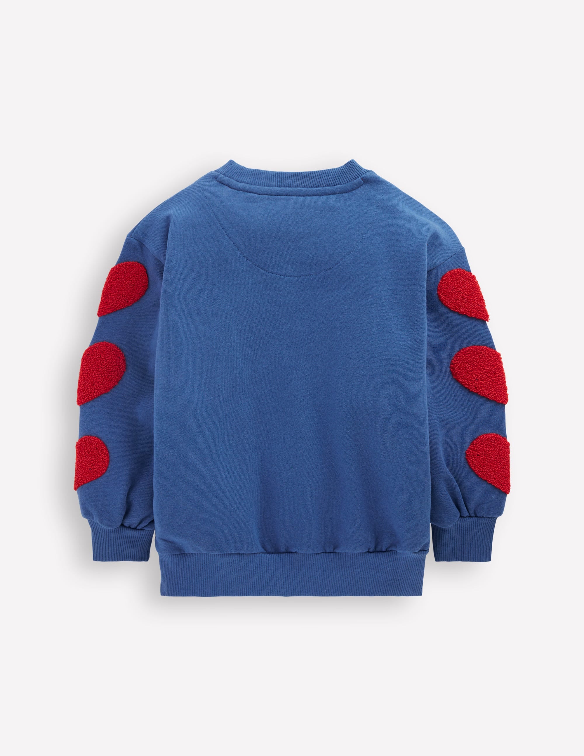 Bobbie Appliqué Sweatshirt-Bluejay Hearts - Image 5