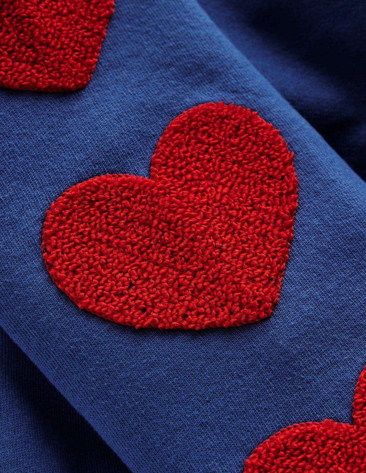 Bobbie Appliqué Sweatshirt-Bluejay Hearts - Image 6