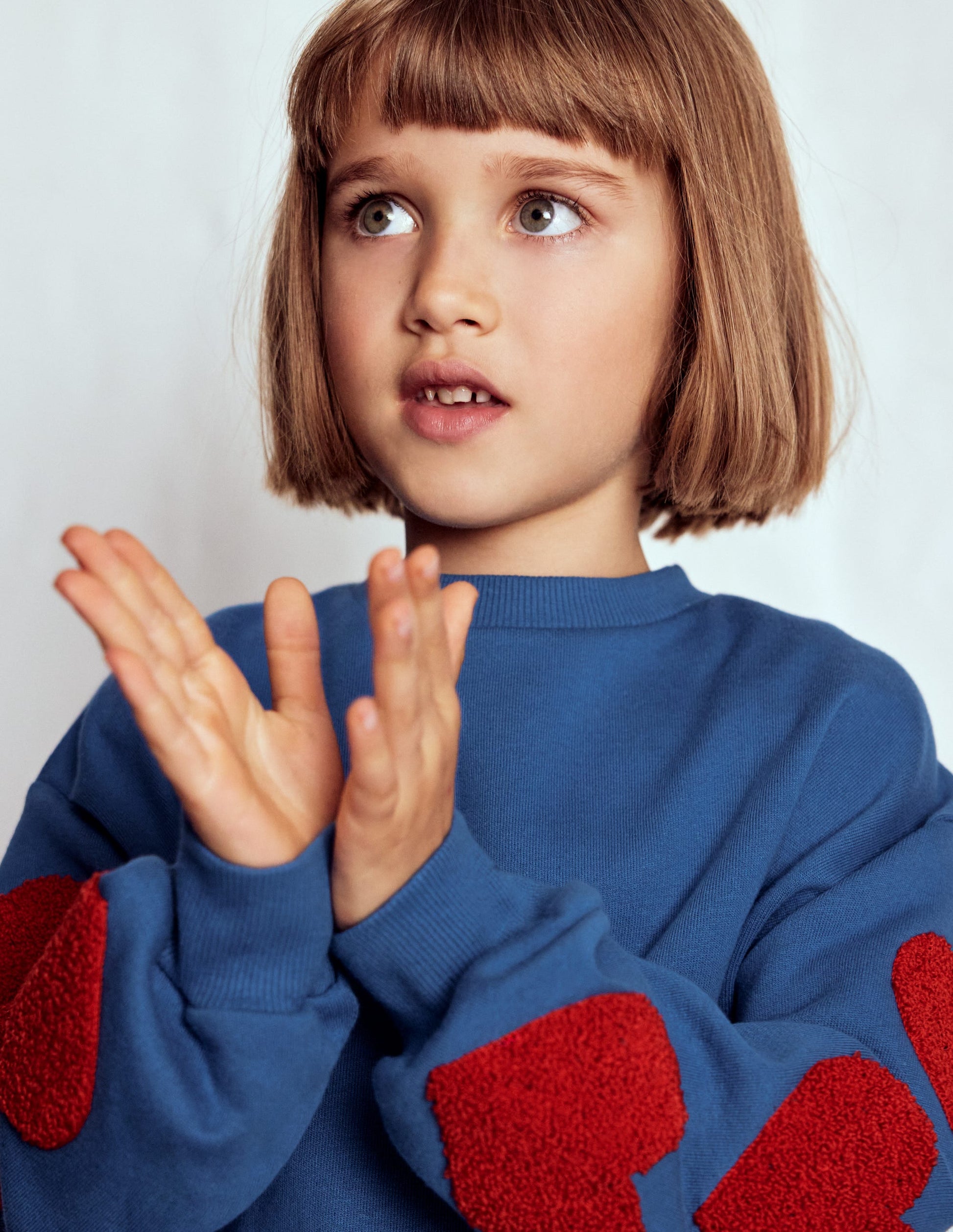 Bobbie Appliqué Sweatshirt-Bluejay Hearts-1