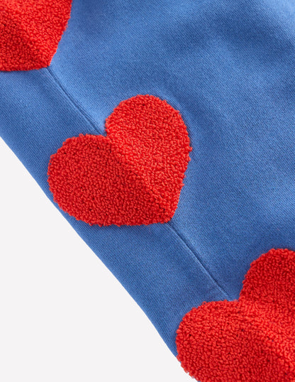 Bobbie Appliqué Joggers-Bluejay Hearts-5