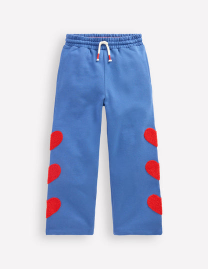 Bobbie Appliqué Joggers-Bluejay Hearts-3