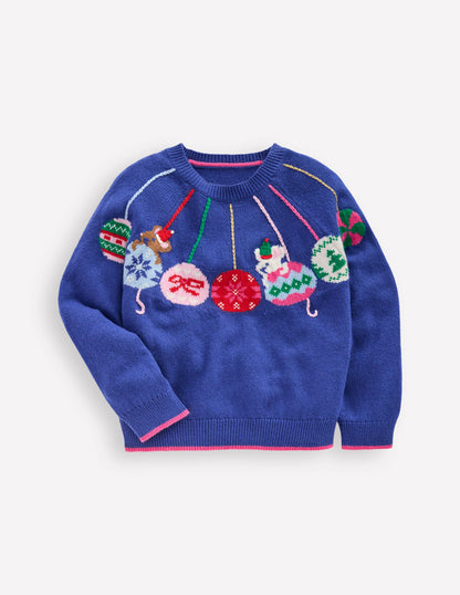 Fun Logo Jumper-College Navy Baubles-3