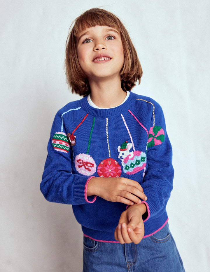 Fun Logo Jumper-College Navy Baubles