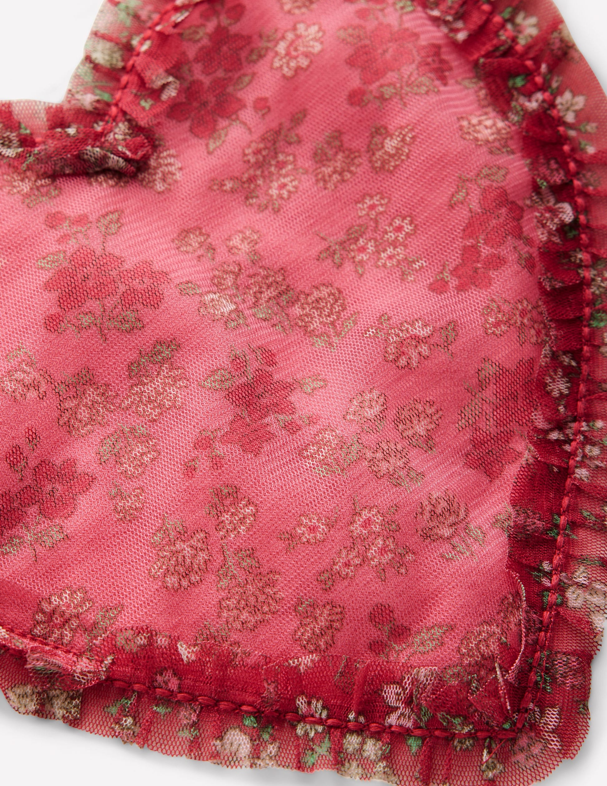 Puff Sleeve Appliqué  T-shirt-Ruffle Heart-5