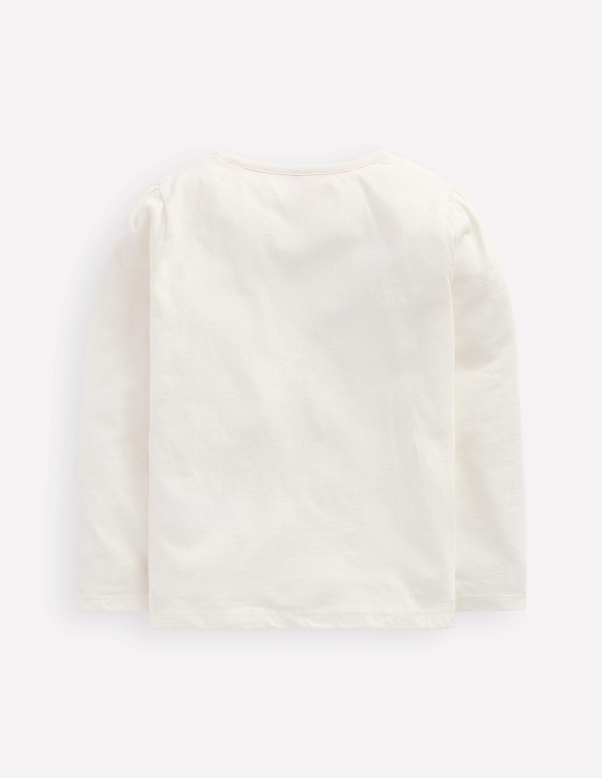 Puff Sleeve Appliqué  T-shirt-Soft Ivory Nutcracker-2