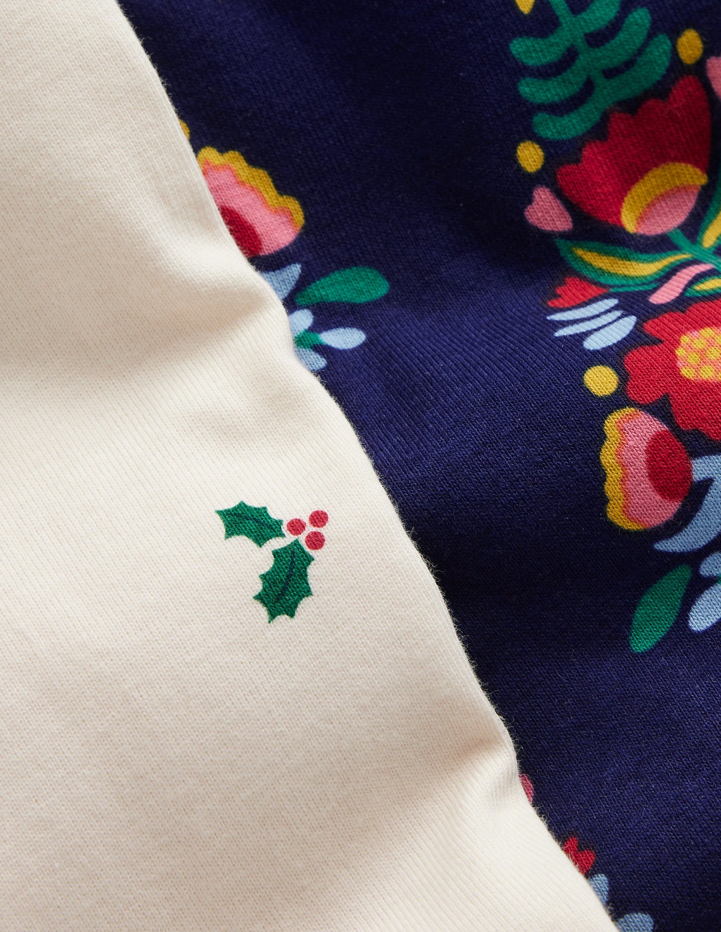 Twin Pack Snug Pyjamas-College Navy Christmas Trees