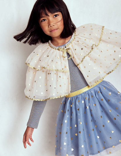 Twirly Tulle Mix Dress-Stormbolt Blue/ Gold Confetti-3