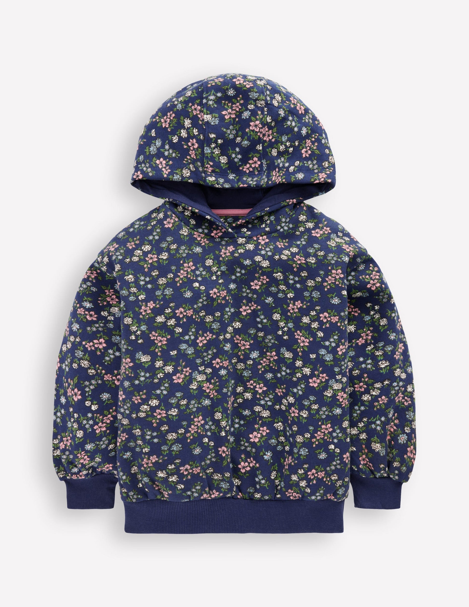 Printed Hoodie-Starboard Blue Meadow Floral-2