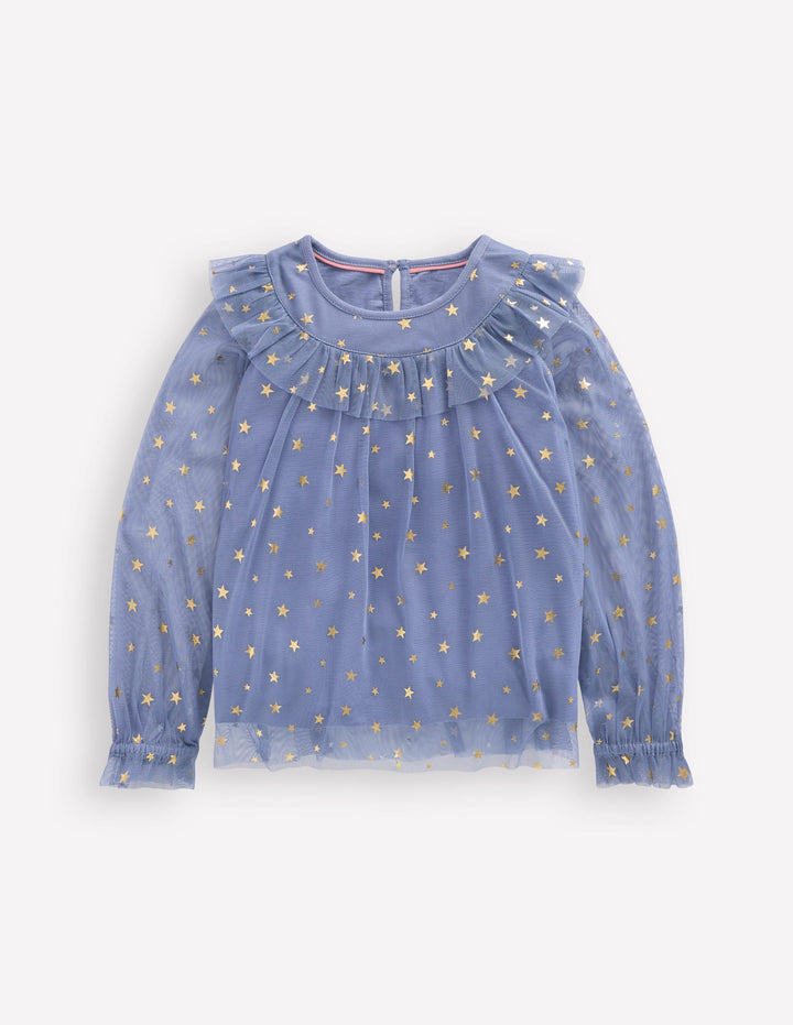 Tulle Party Top-Stormbolt Blue Stars