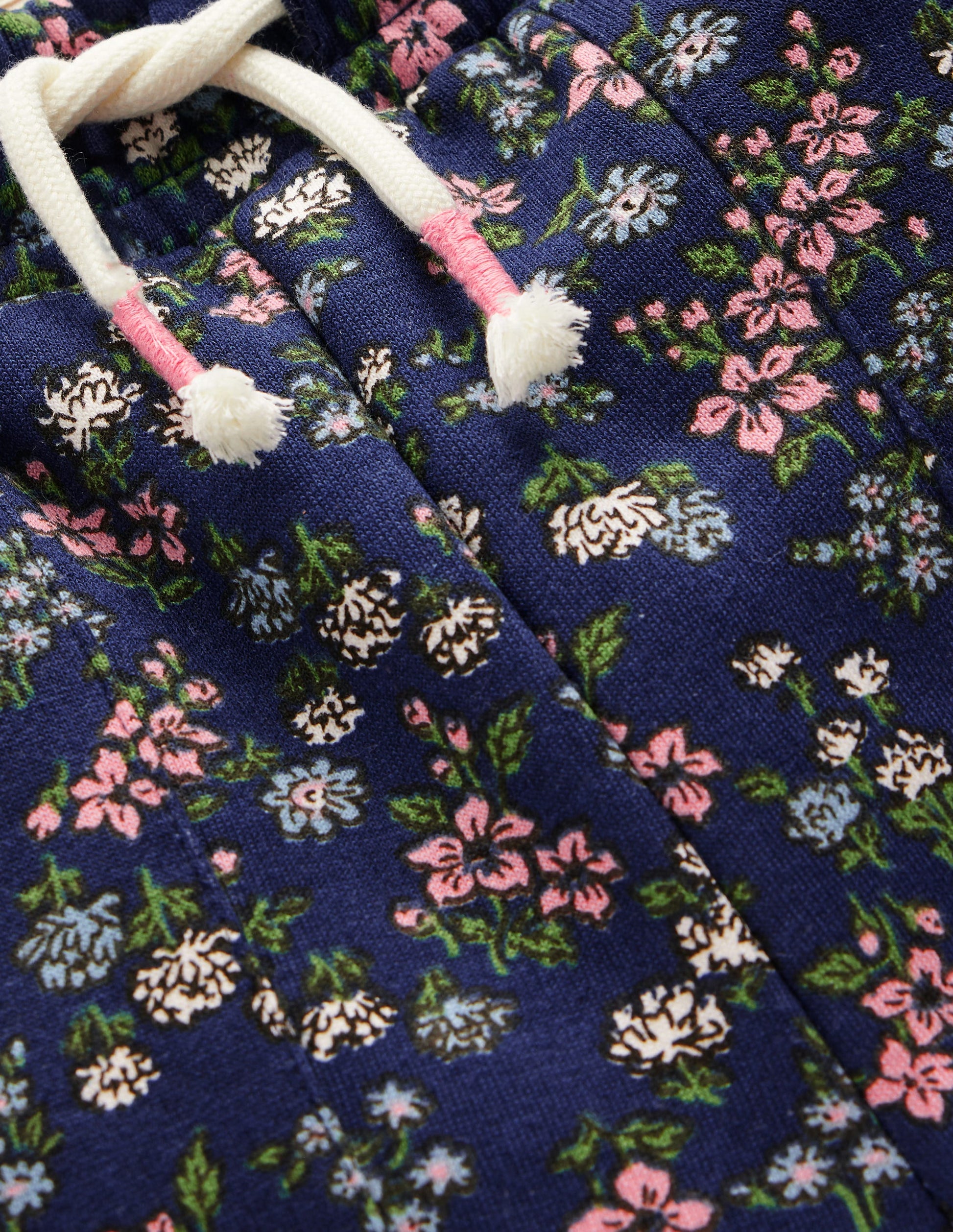 Wide Leg Printed Jogger-Starboard Blue Meadow Floral-3