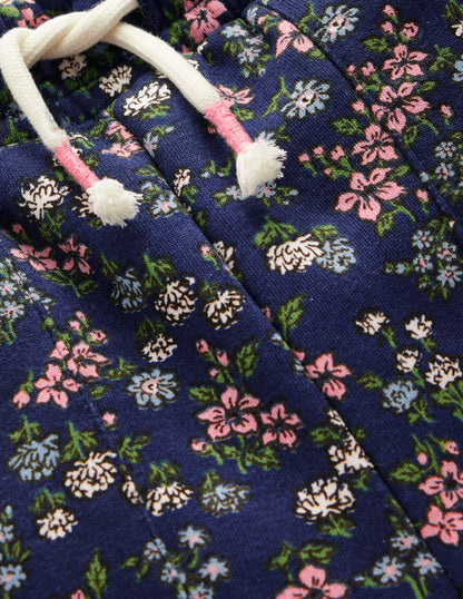 Wide Leg Printed Jogger-Starboard Blue Meadow Floral-3