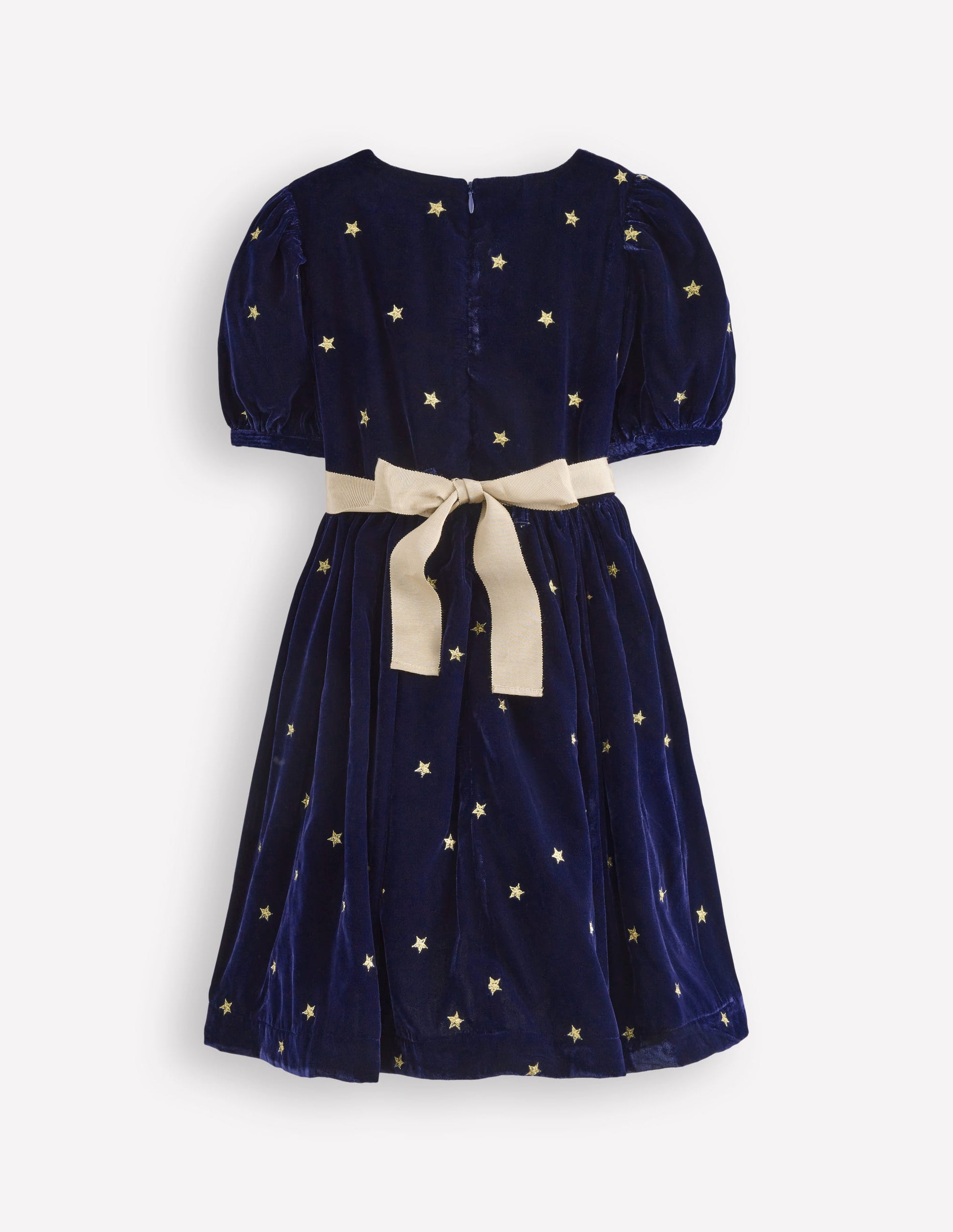 Velvet Party dress-College Navy Gold Stars | Boden UK Velvet Party dress-College Navy Gold Stars | Boden UK
