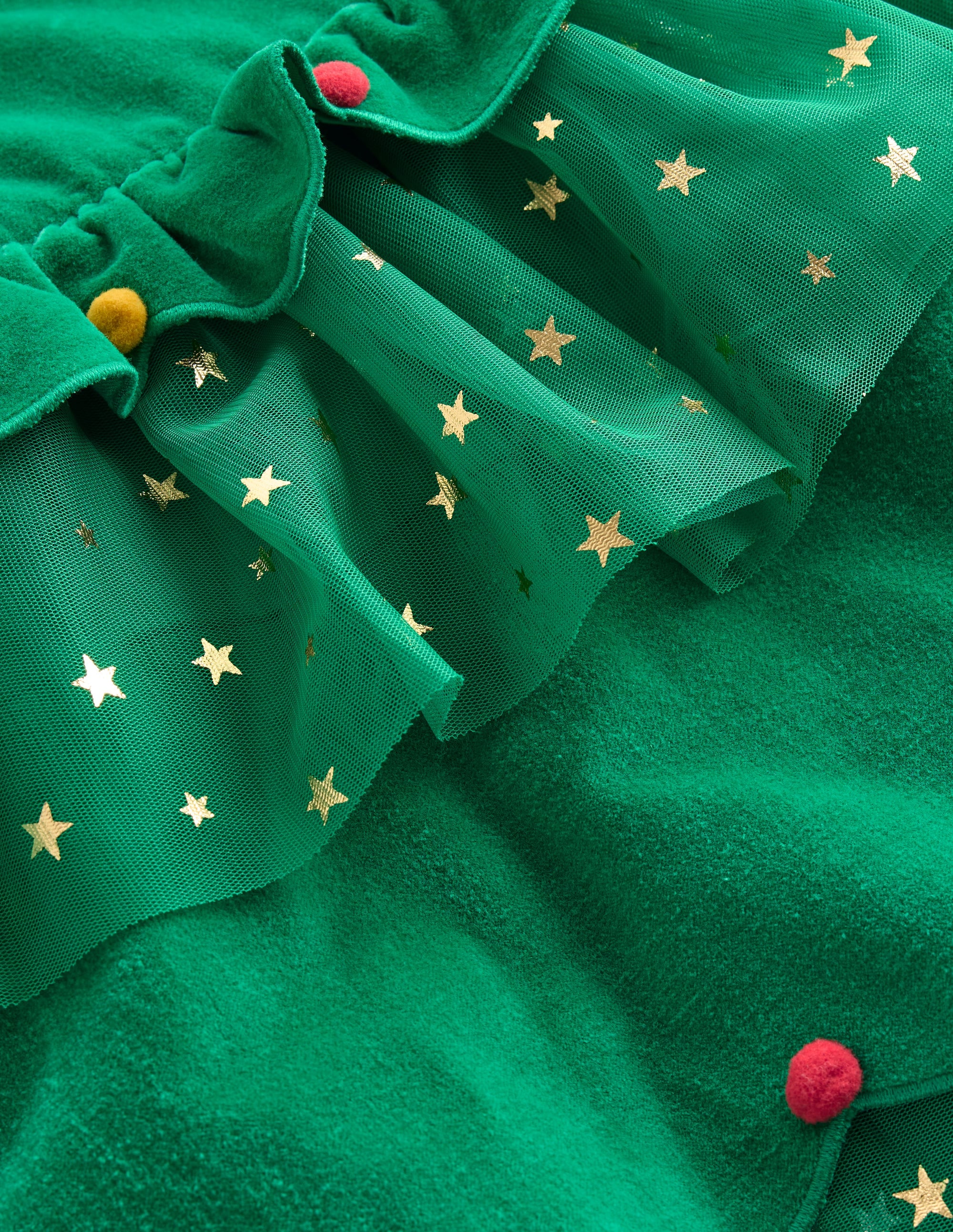 Christmas Tree Tulle Dress-Shady Green - Image 3
