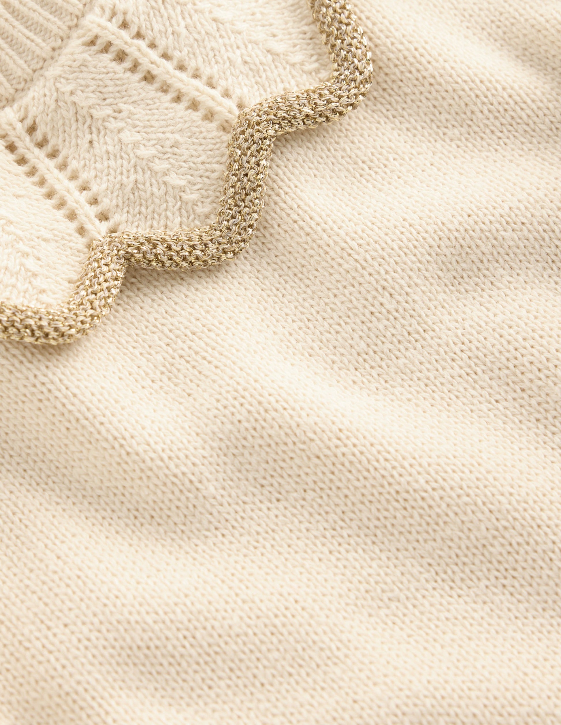 Pretty Collared Knitted Dress-Soft Ivory-3