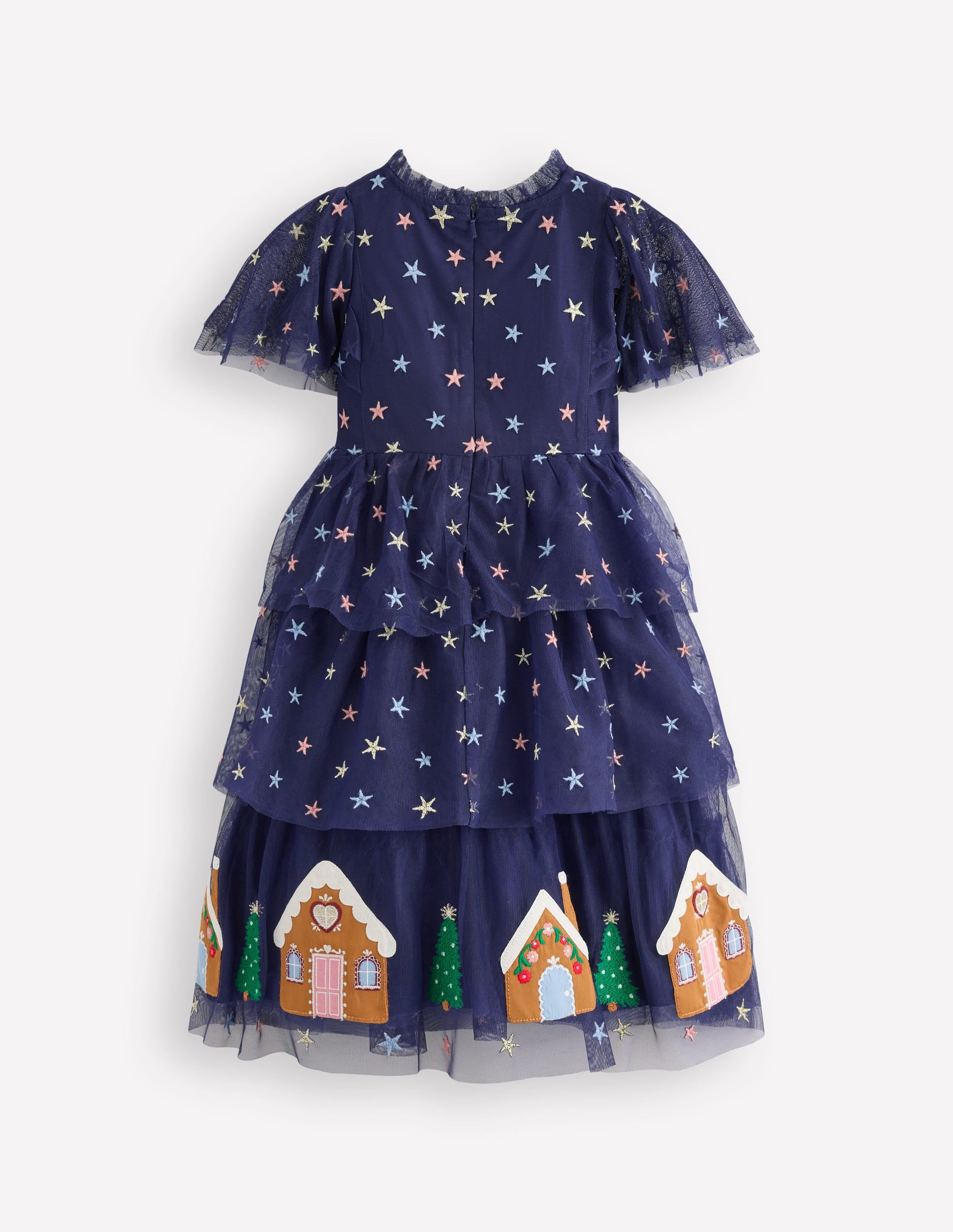 Tulle Tiered Gingerbread Dress - Medieval Blue