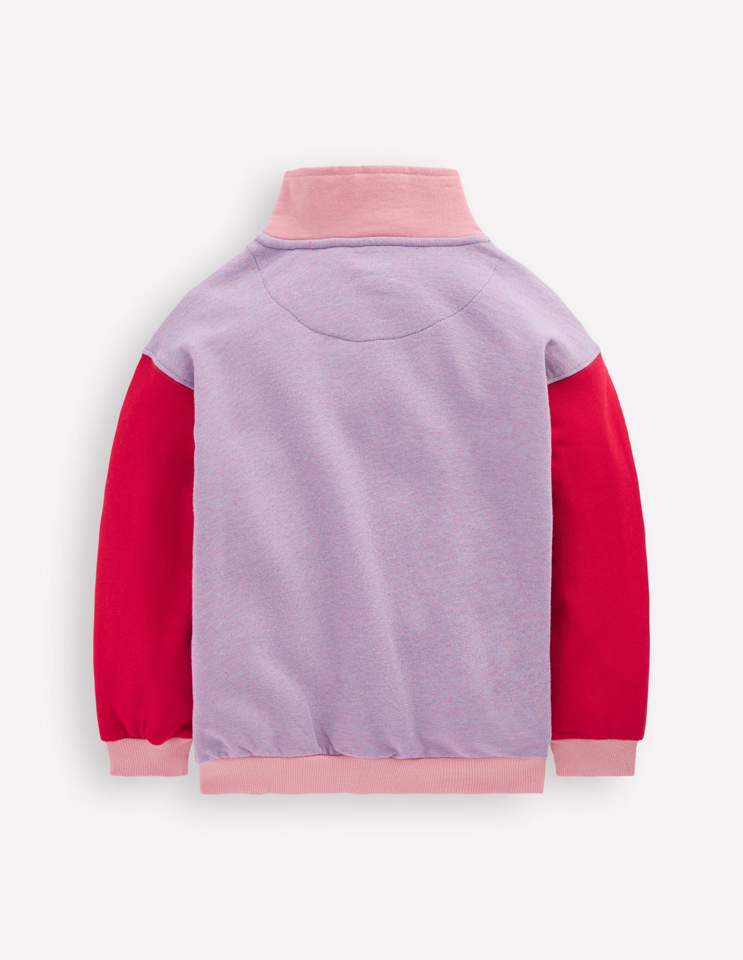 Half-zip Sweatshirt-Purple/Red