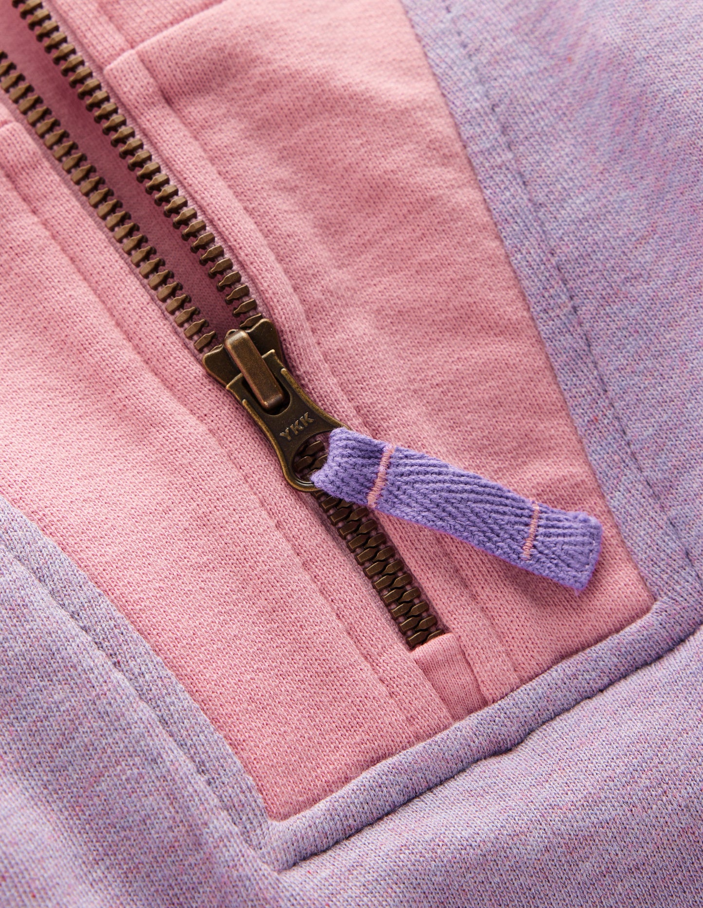 Half-zip Sweatshirt-Purple/Red