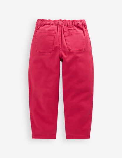 Pleat Jeans-Raspberry Pink-4