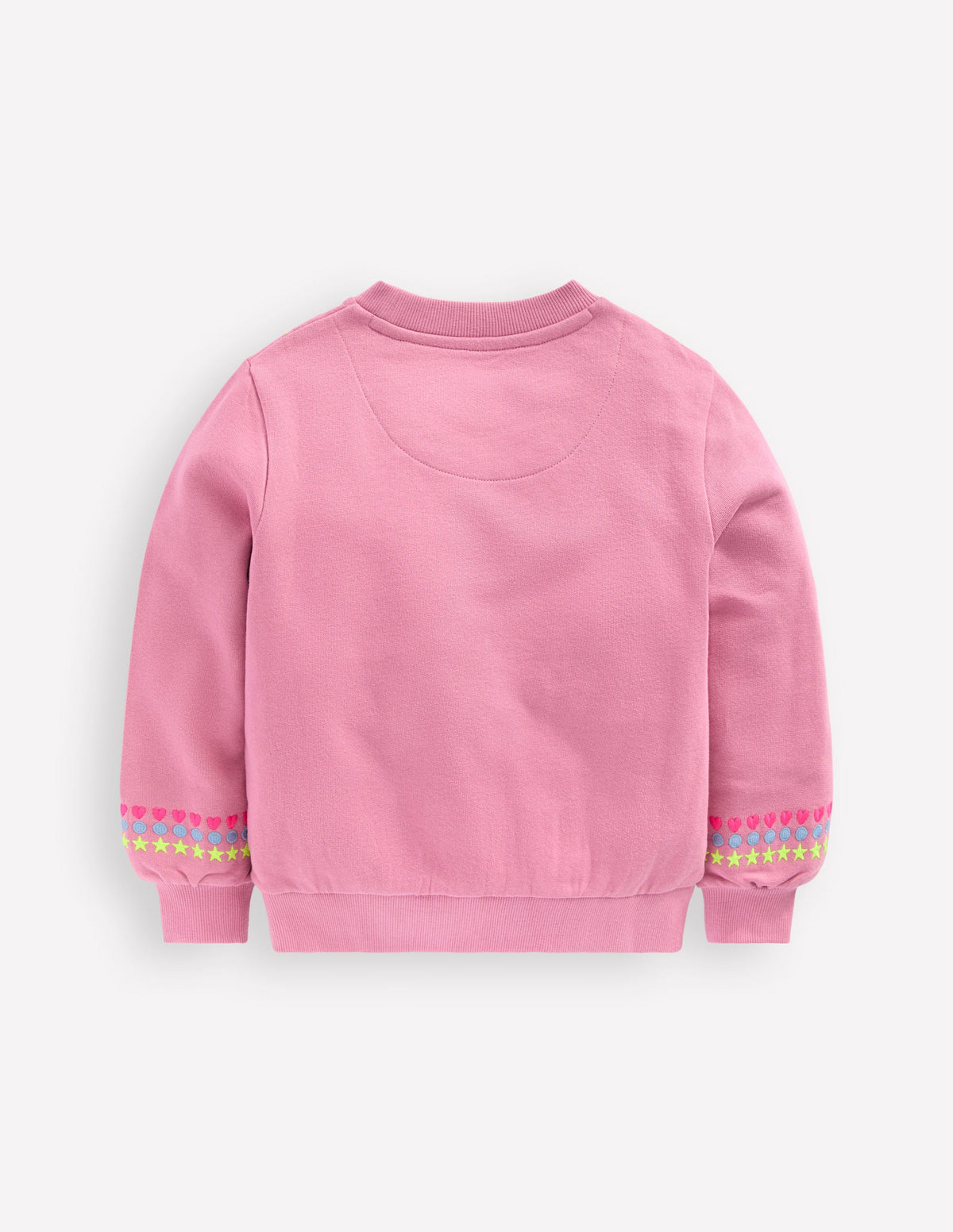 Embroidered Sweatshirt-Pink haze Embroidery - Image 2