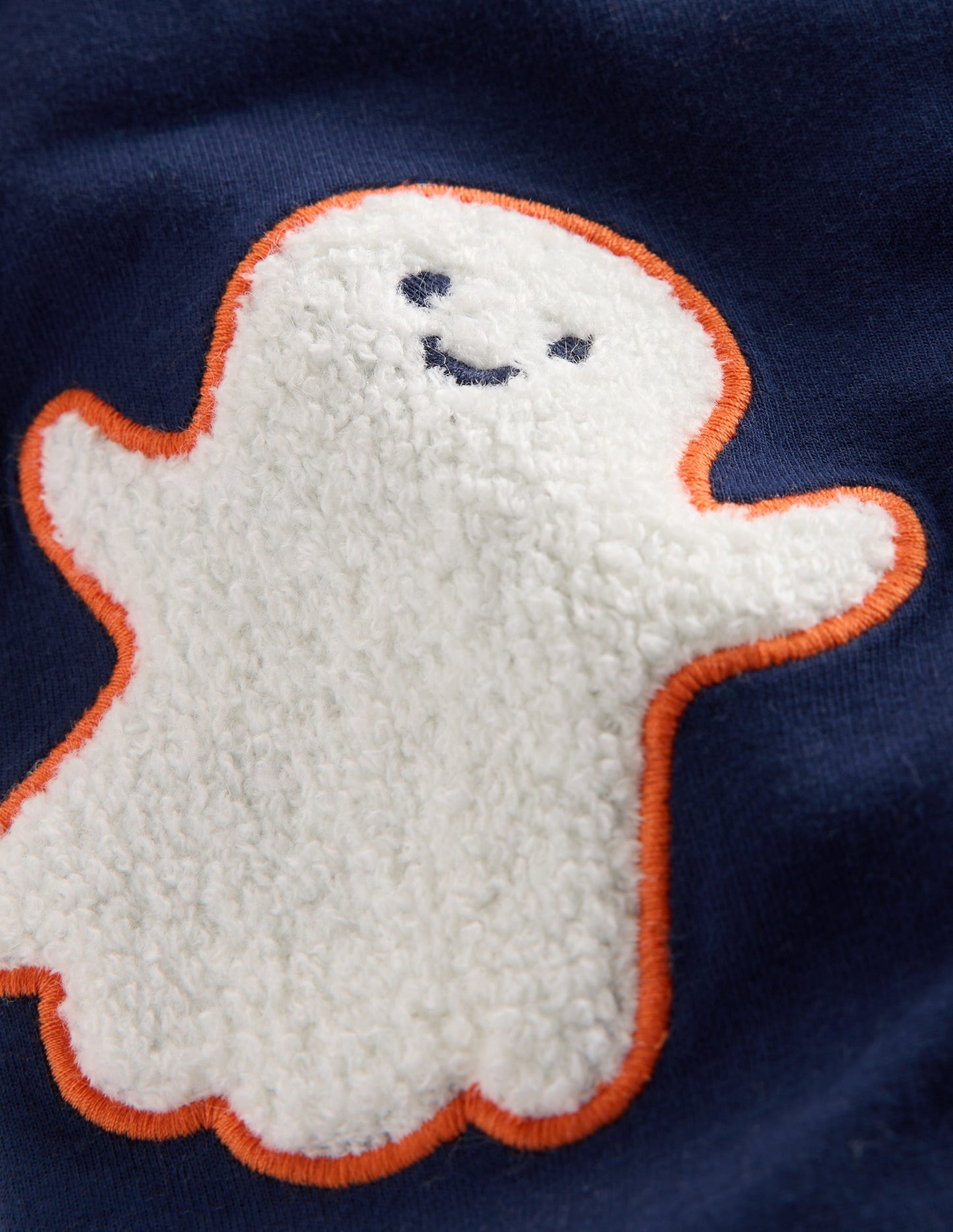 Printed Jersey Dungaree Set-Navy Blue Ghosts