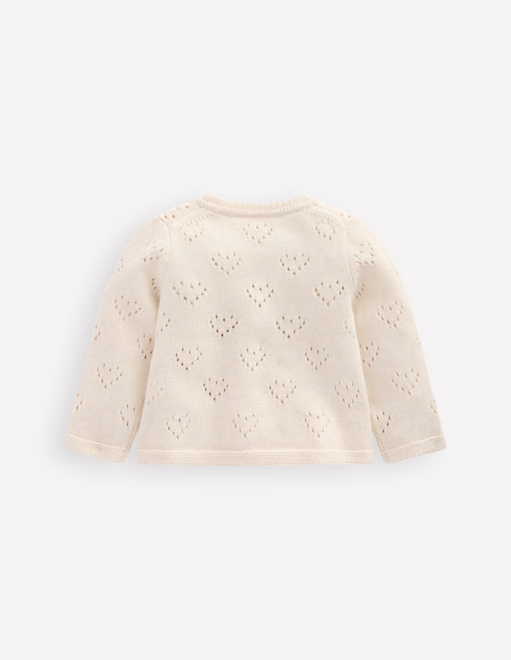 Pretty Pointelle Cardigan-Ivory-2
