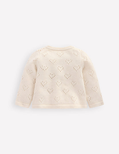 Pretty Pointelle Cardigan-Ivory-2