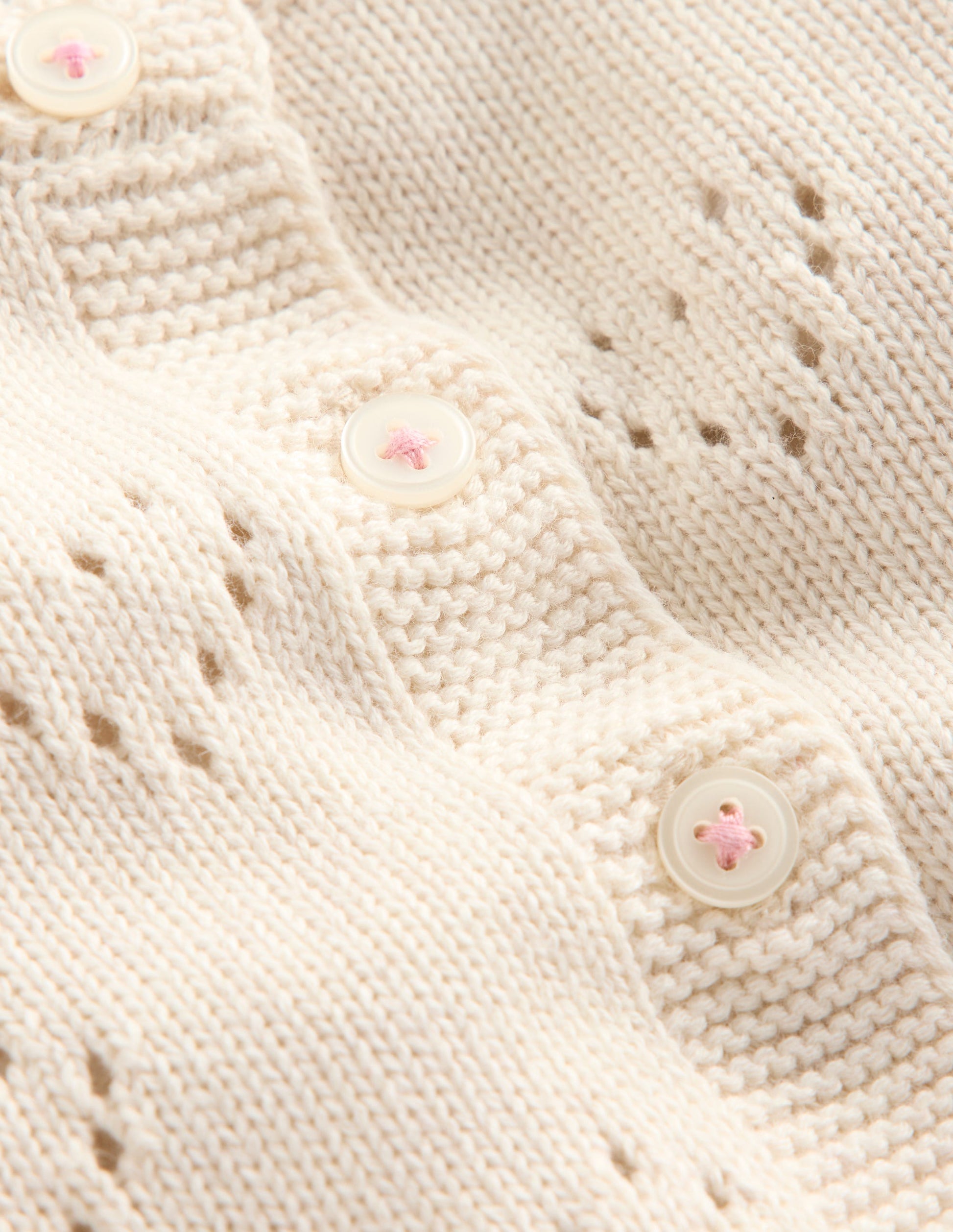 Pretty Pointelle Cardigan-Ivory-3