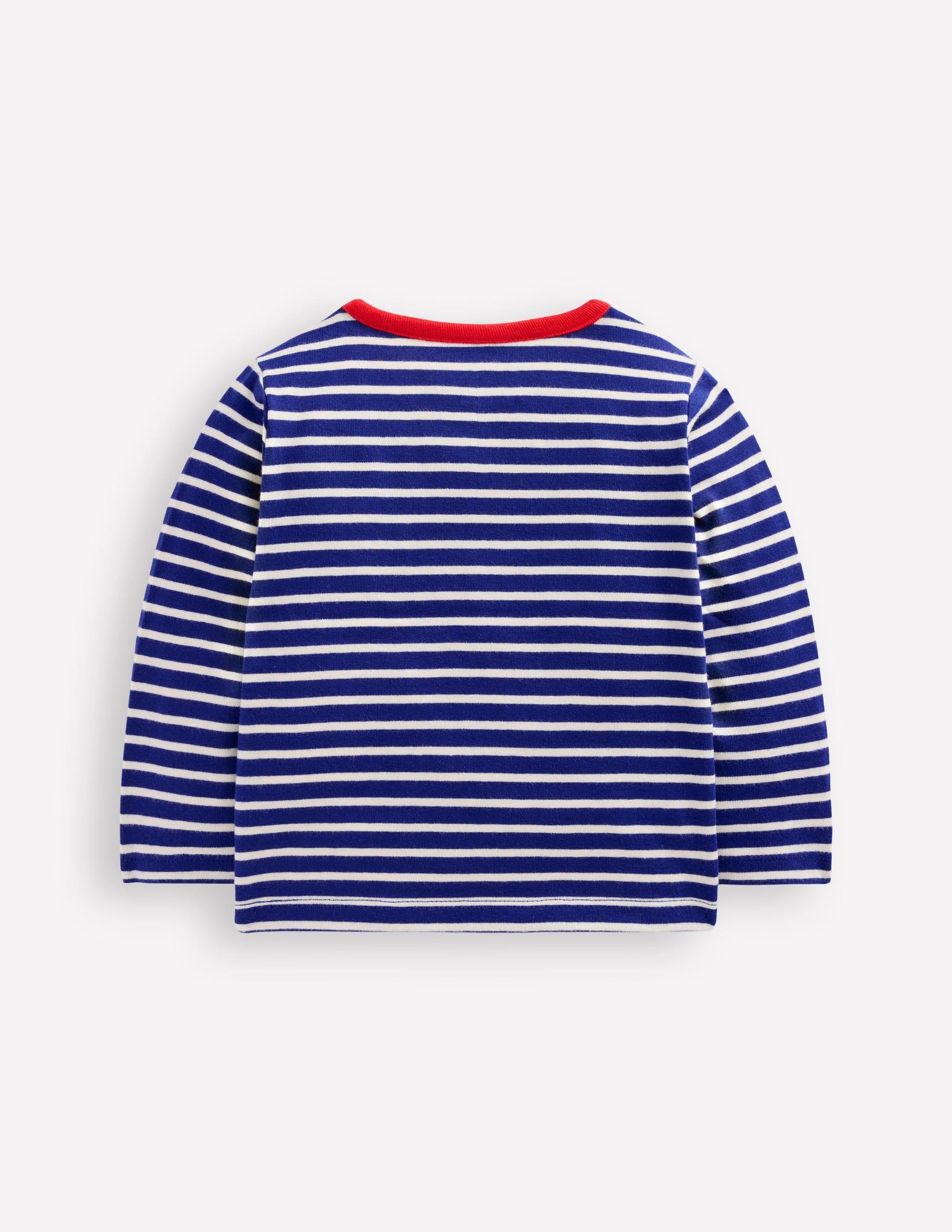 Twin Pack Cotton T-Shirt-Blue/White Stripe - Image 2