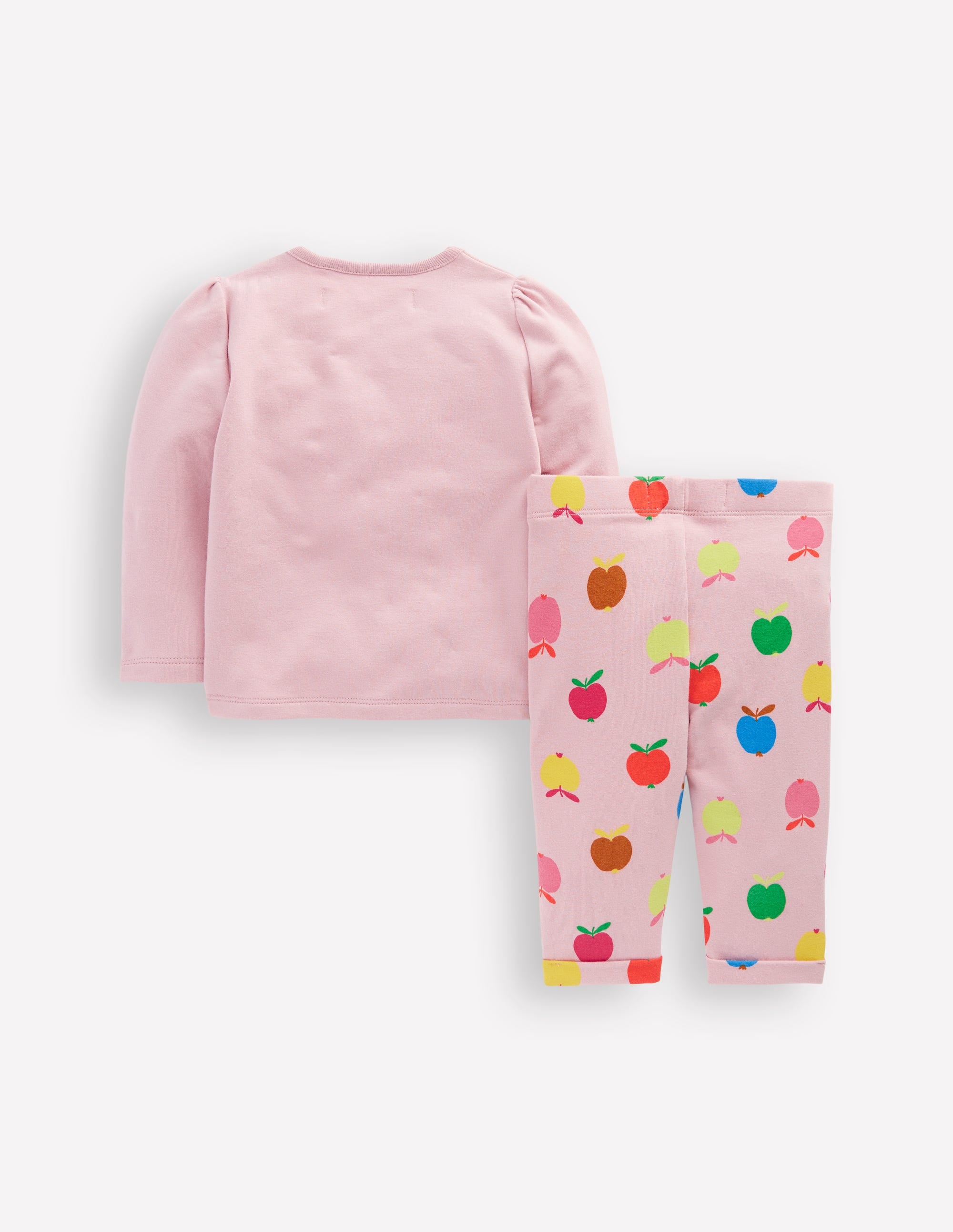 Appliqué Jersey Play Set-Vintage Pink Small Apples - Image 2
