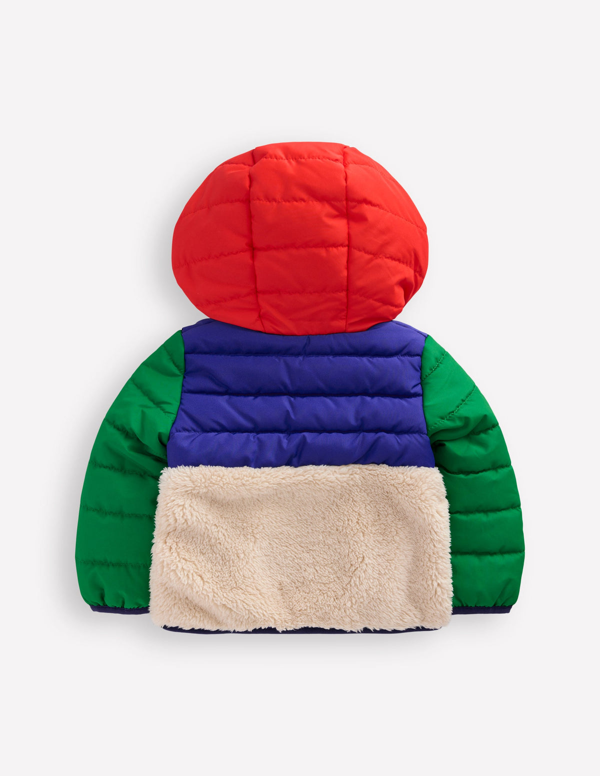 Mixed Borg Jacket-Multi Colour Block - Image 2