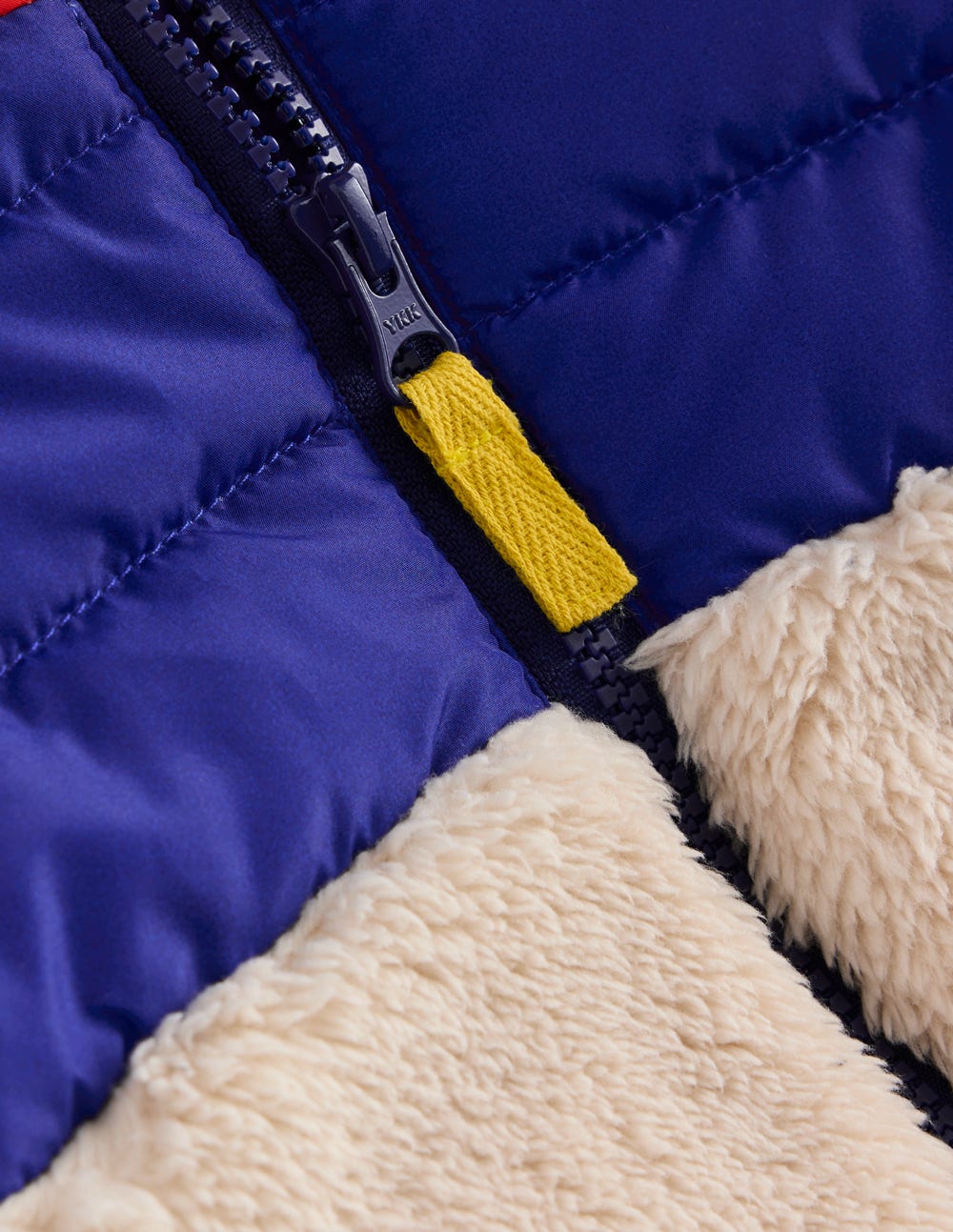Mixed Borg Jacket-Multi Colour Block - Image 3