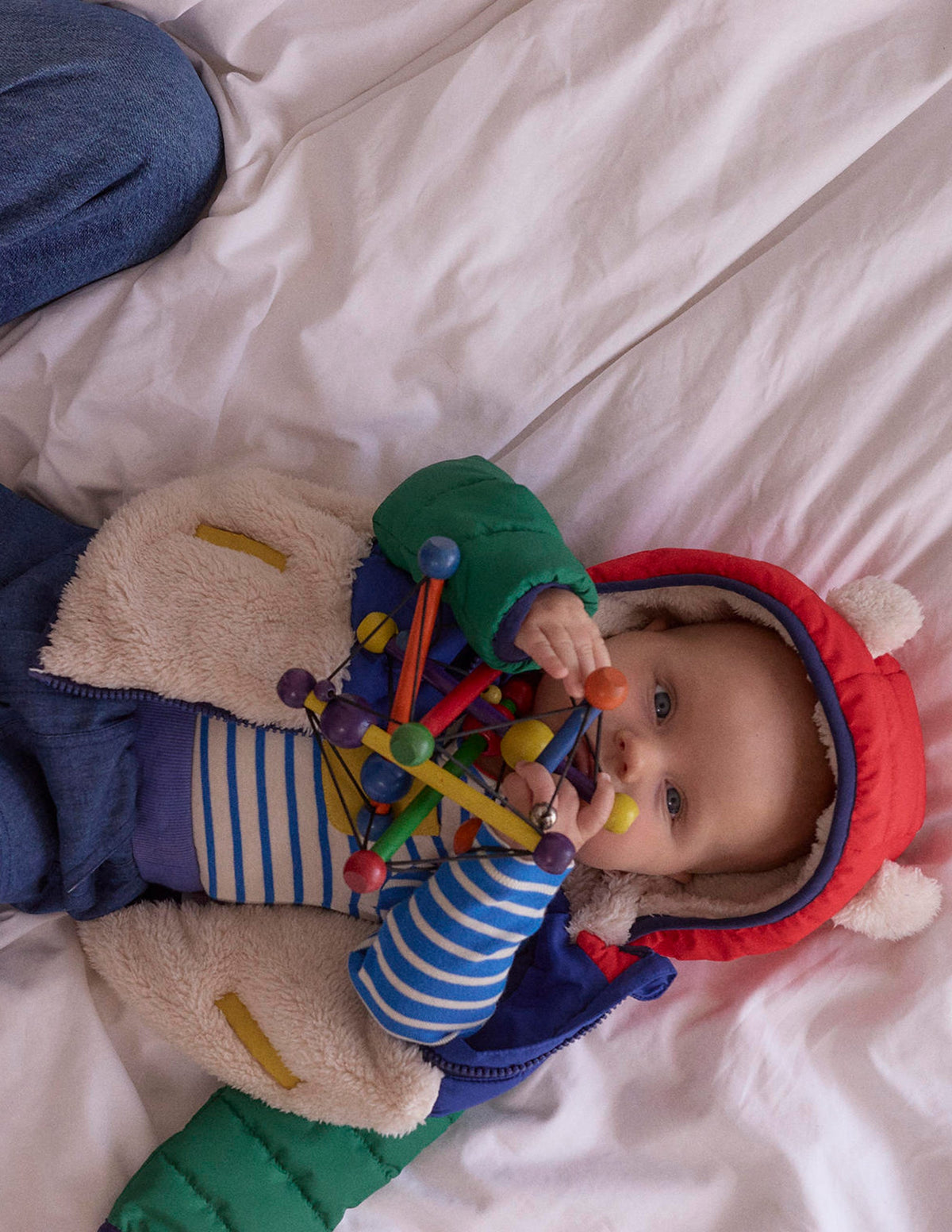 Mixed Borg Jacket-Multi Colour Block - Image 5