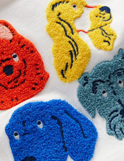 Appliqué Jersey Play Set-Multi Dogs-3