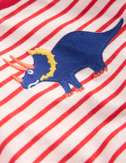 Woven & Jersey Play Set-Red Dino Stripe-3