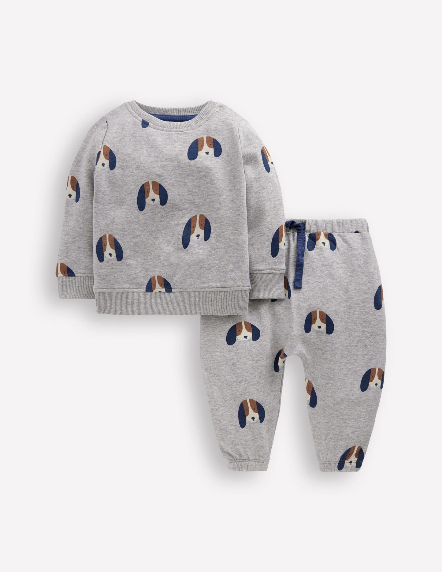 Sweatshirt Play Set-Grey Marl Puppy