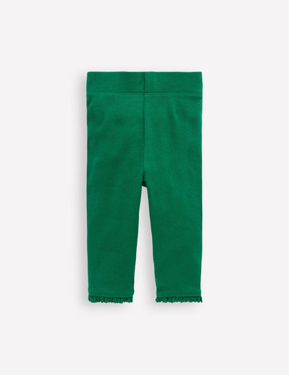 Ribbed Leggings-Jewel Green-1