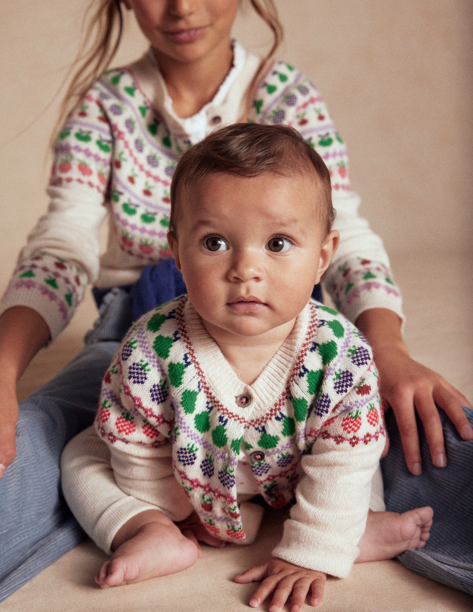 Fair Isle Cardigan-Multi Fruit-4