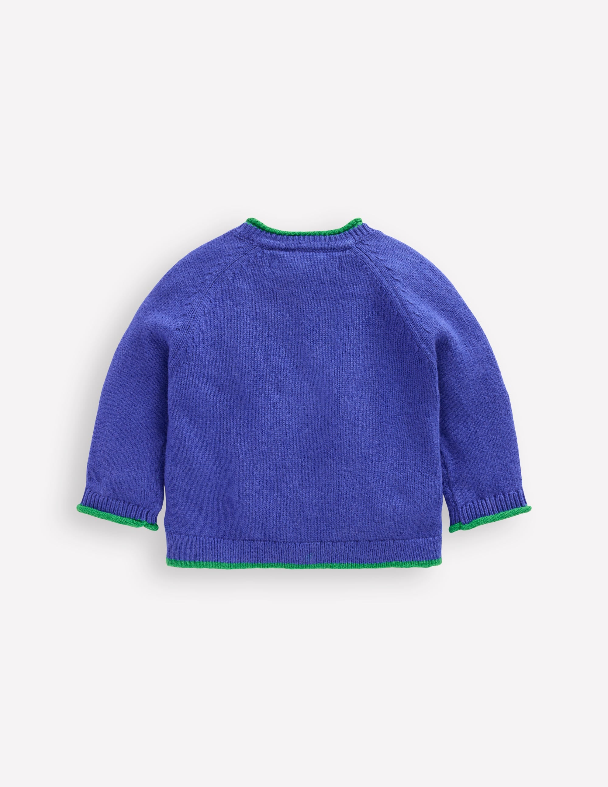 Novelty Logo Cardigan-Sapphire Blue Prehistoric Logo - Image 2