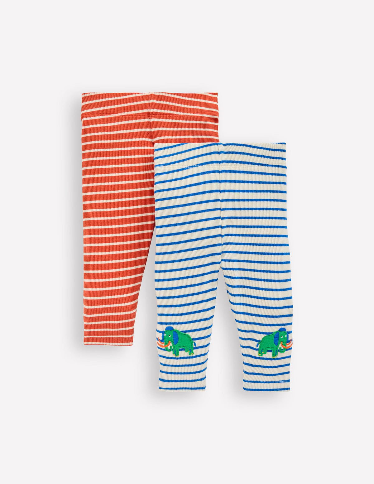 2-pack Ribbed Leggings-Prehistoric Multi - Image 1