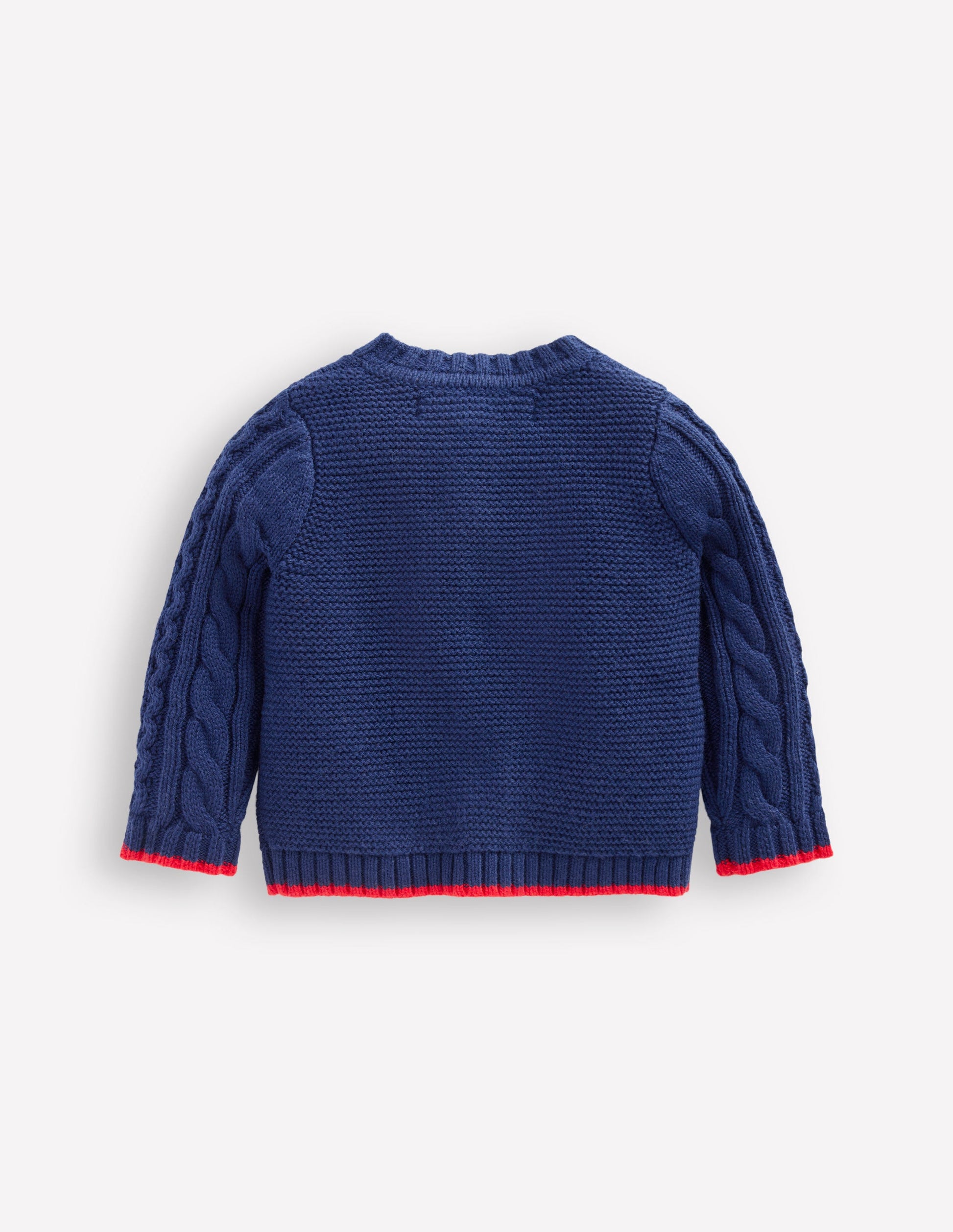 Heritage Cable Cardigan-Medieval Blue-2
