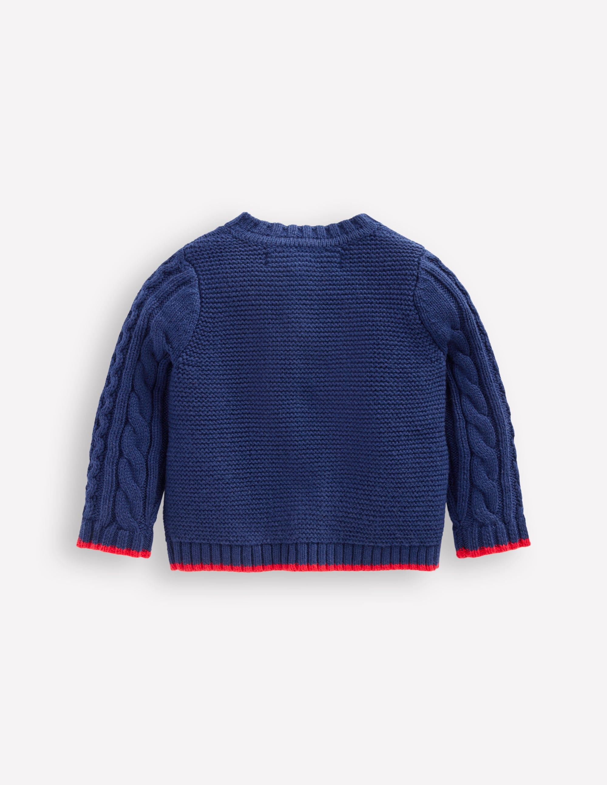 Heritage Cable Cardigan-Medieval Blue - Image 2