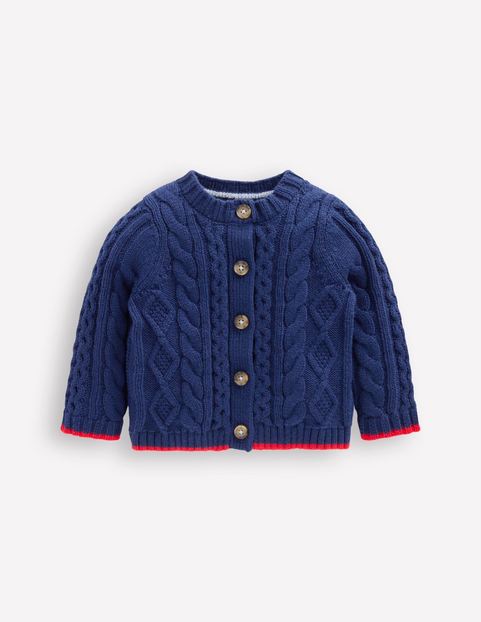 Heritage Cable Cardigan-Medieval Blue-1