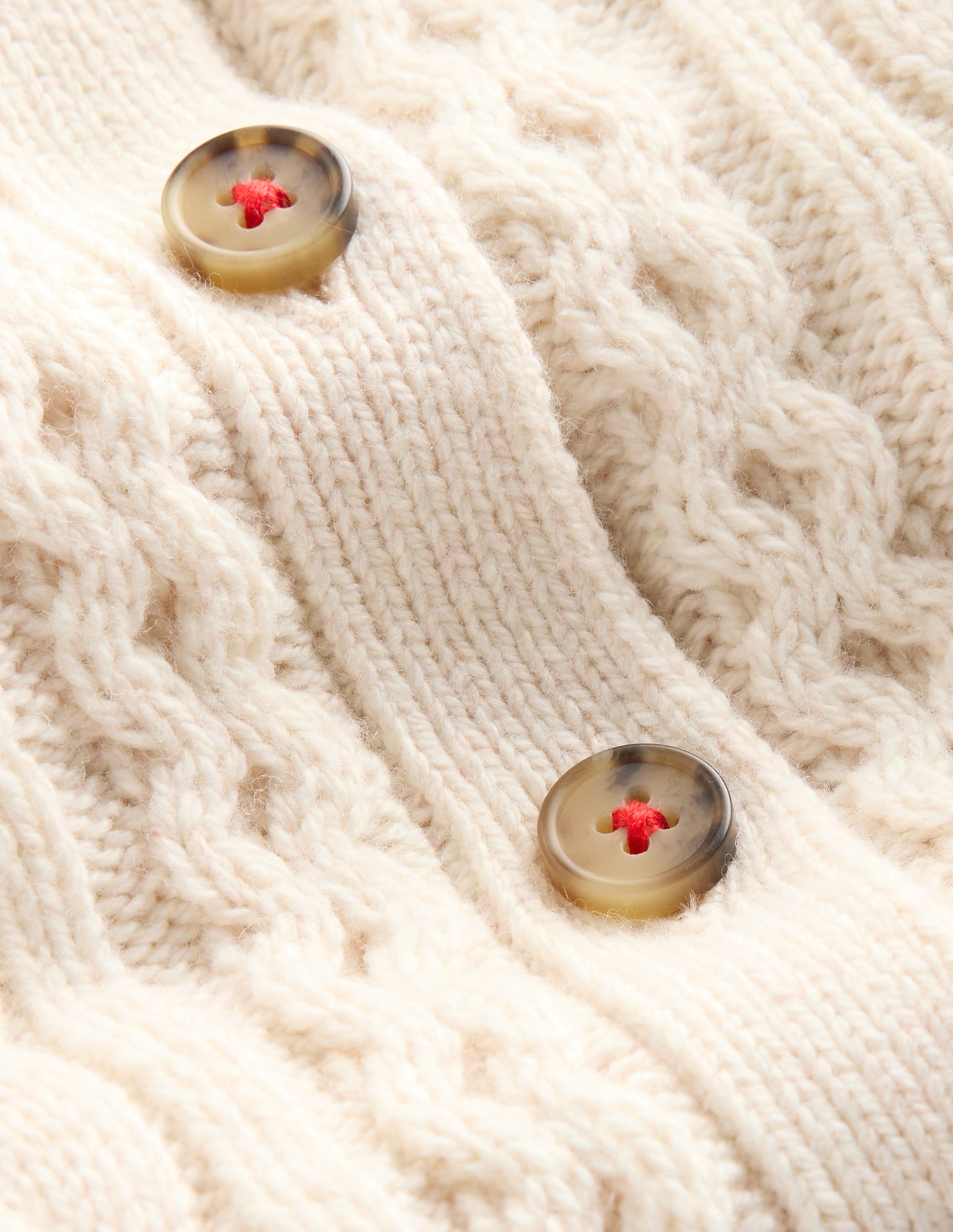 Heritage Cable Cardigan-Ecru Marl-3