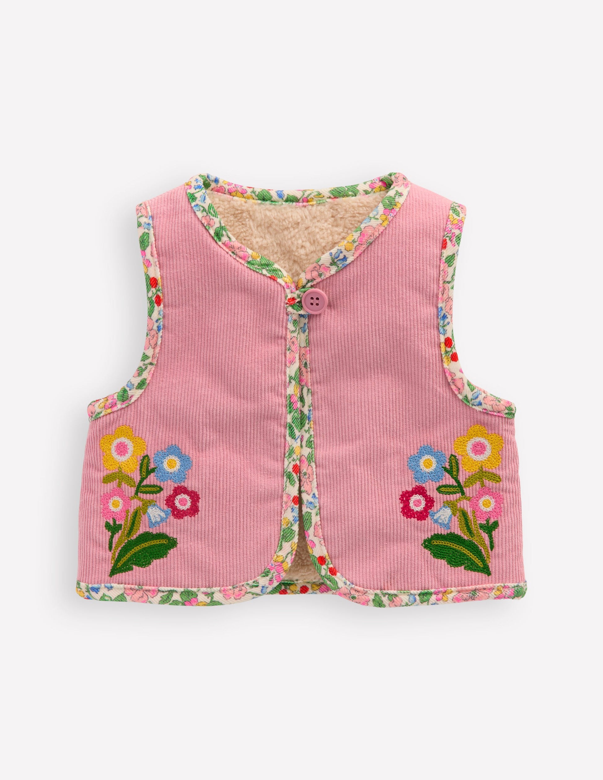Reversible Embroidered Gilet-Zephyr/Coconut Milk-1