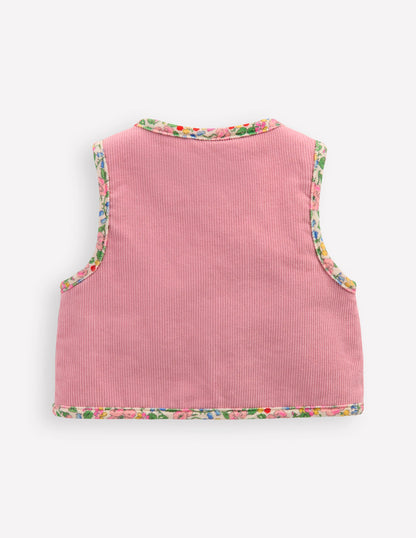 Reversible Embroidered Gilet-Zephyr/Coconut Milk-2