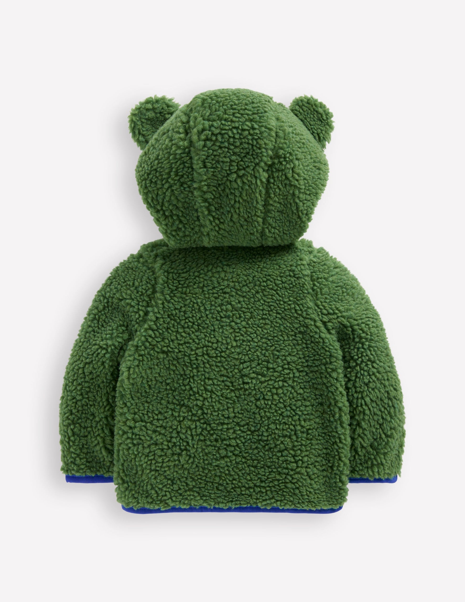 Boys Novelty Cosy Borg Jacket-Broccoli Green Frog-2