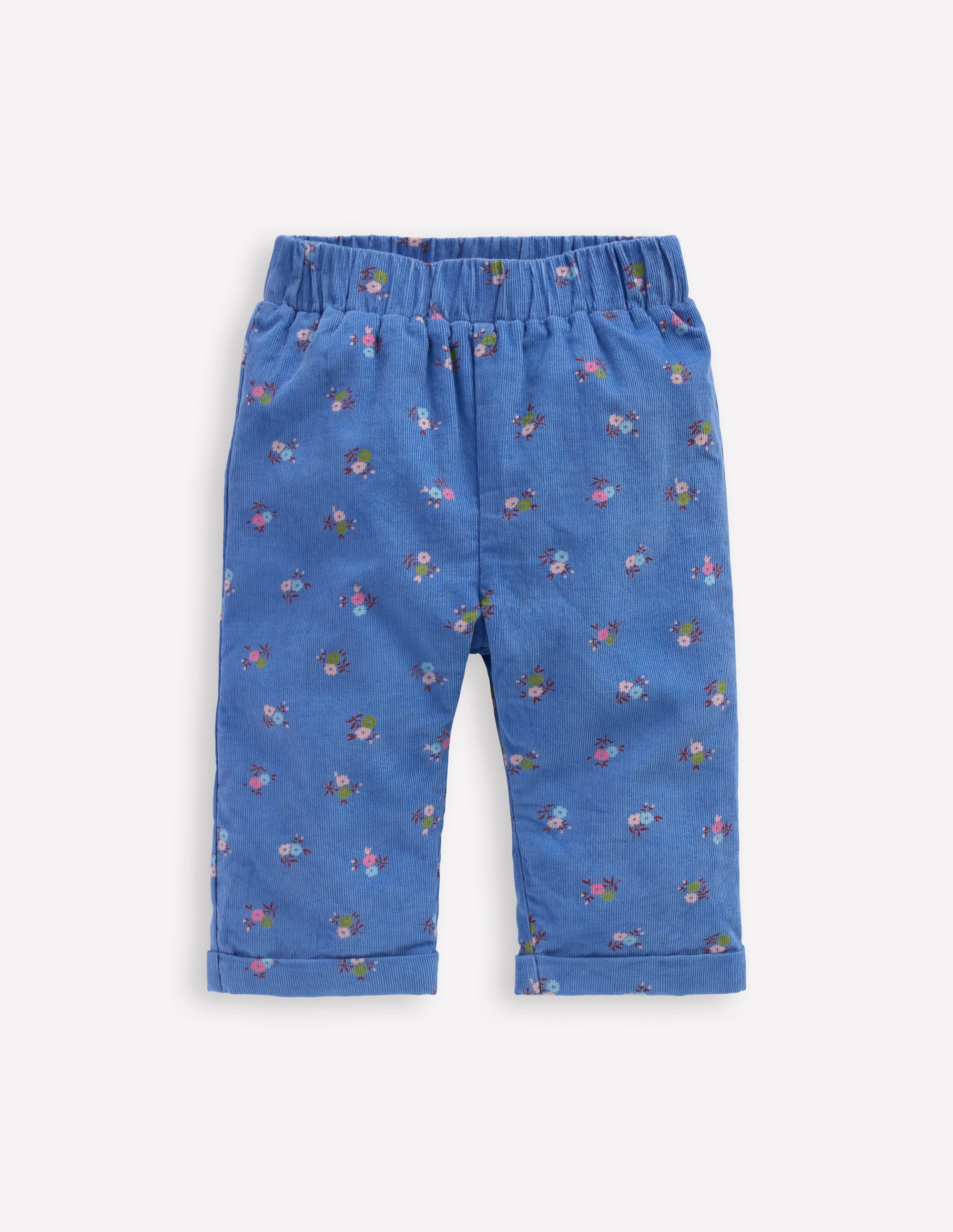 Cosy Lined Trousers-Bluejay Blue Spaced Ditsy - Image 1